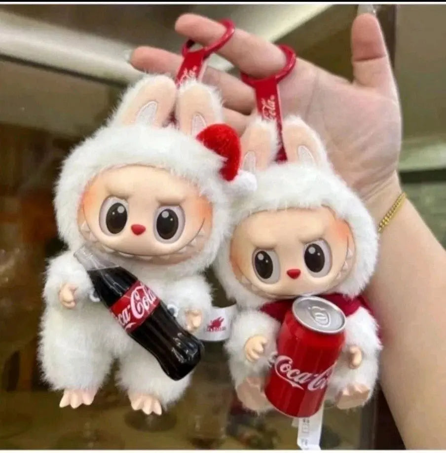 Labubu cocacolaplush themonsters labubu popmartuk plushkeychain kawaiiplush uktoycollector cocacolamerch coke designertoys plushiesofinstagram ukgiftideas
